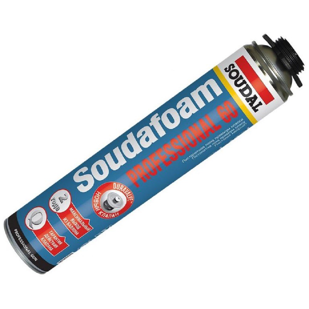 Пена пистолетная SOUDAL Соудафоам Профессионал 60 750мл