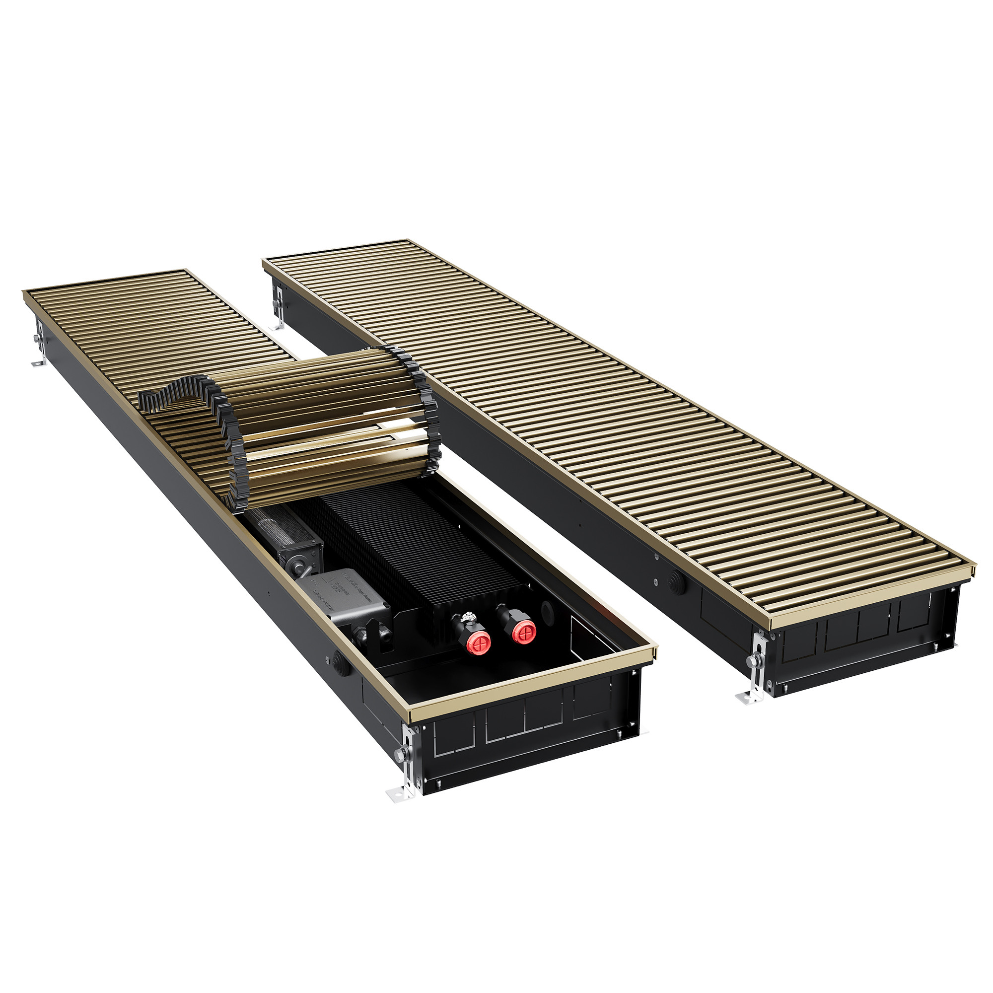 Конвектор внутрипольный Royal Thermo ATRIUM TURBO-90/250/2600-DG-U-AU