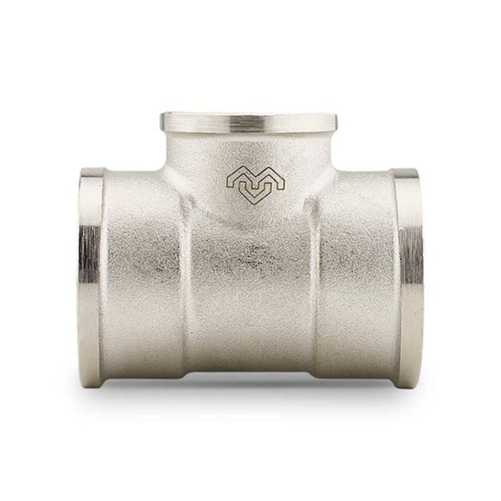 Тройник Varmega ВР переходной 1 1/4" x 3/4" x 1 1/4", никелированный