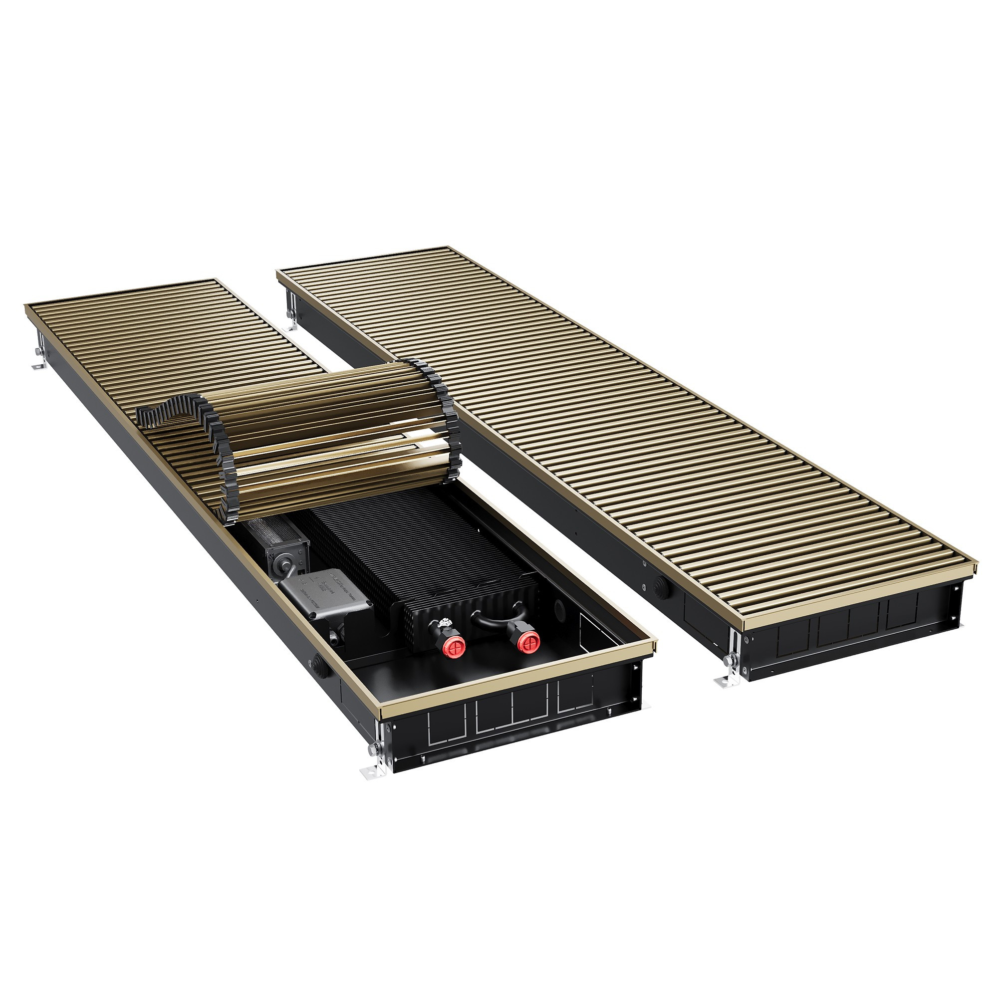 Конвектор внутрипольный Royal Thermo ATRIUM TURBO-80/300/2000-DG-U-AU