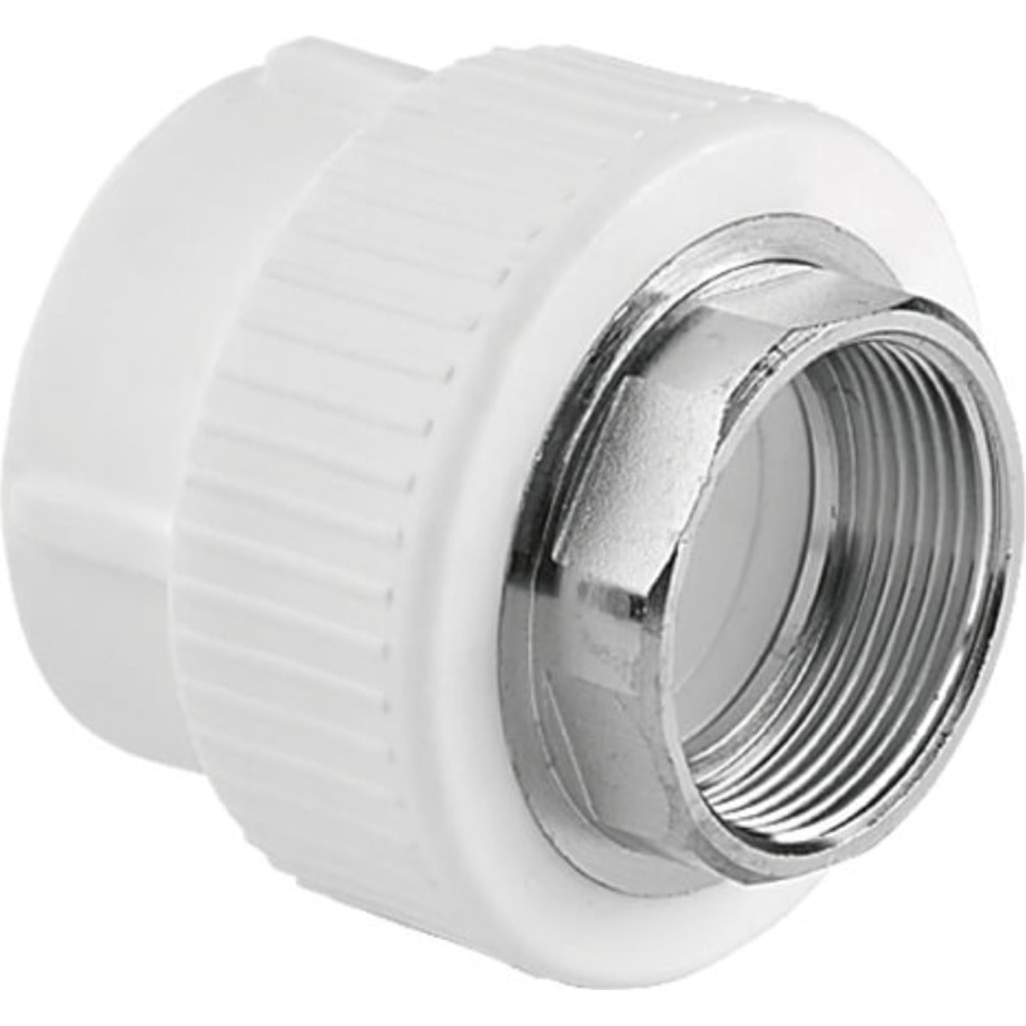 Муфта TEBO бел. PP-R комбинированная 75х2 1/2" ВР под ключ (2/8), арт. 030020513