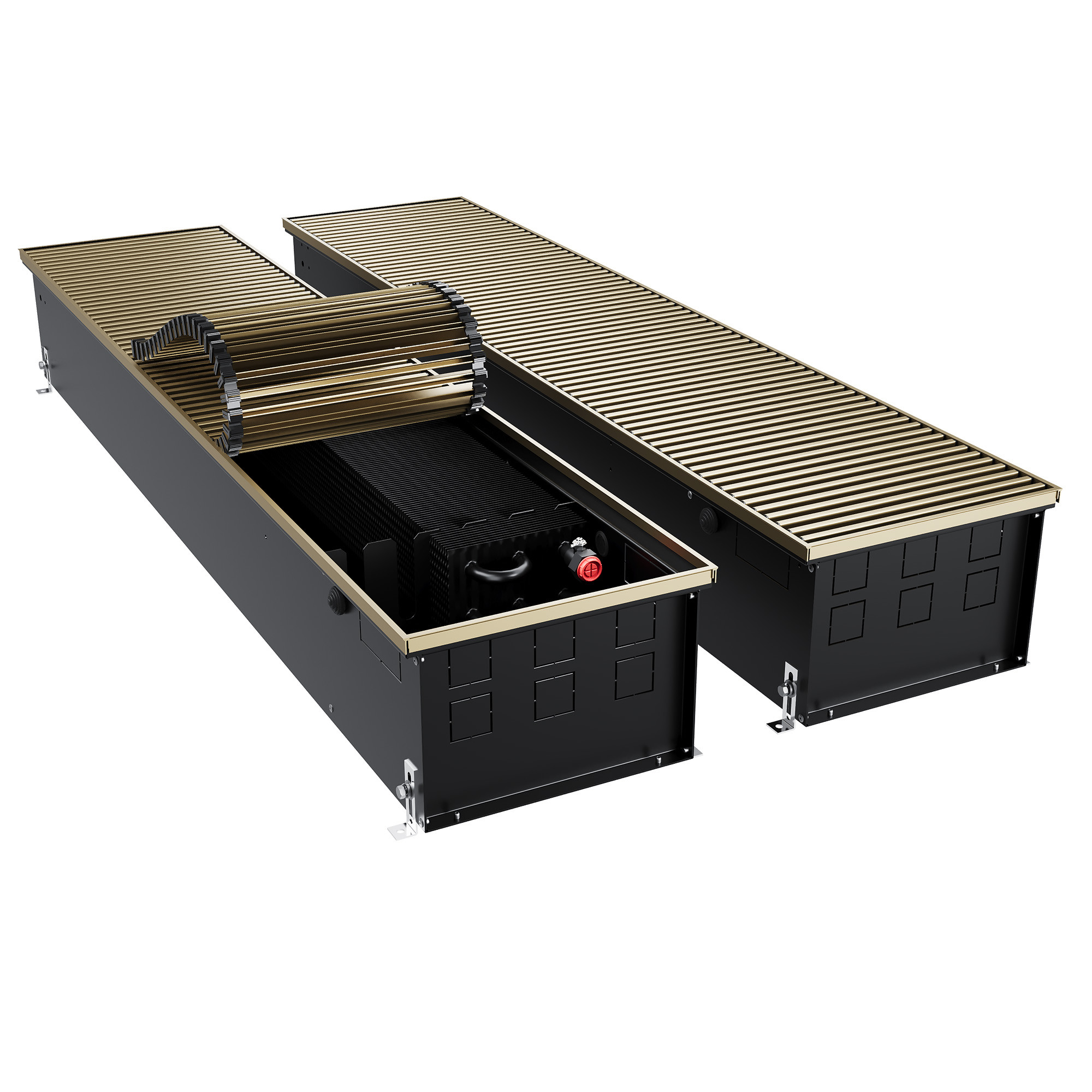 Конвектор внутрипольный Royal Thermo ATRIUM TURBO-190/300/2100-DG-U-AU