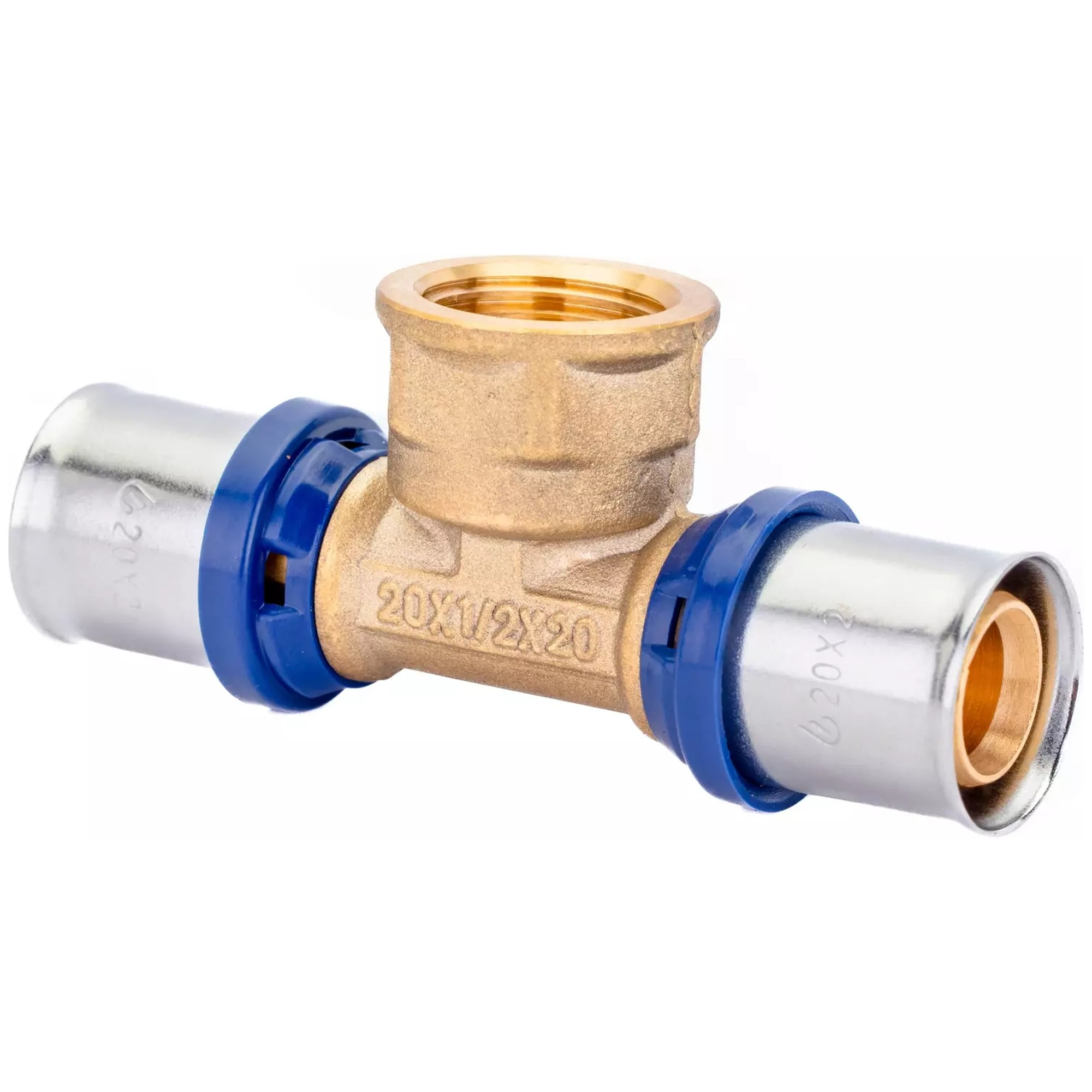 Тройник пресс для металлопластиковых труб Usystems MLC Plus 32-Rp1/2"ВР-32