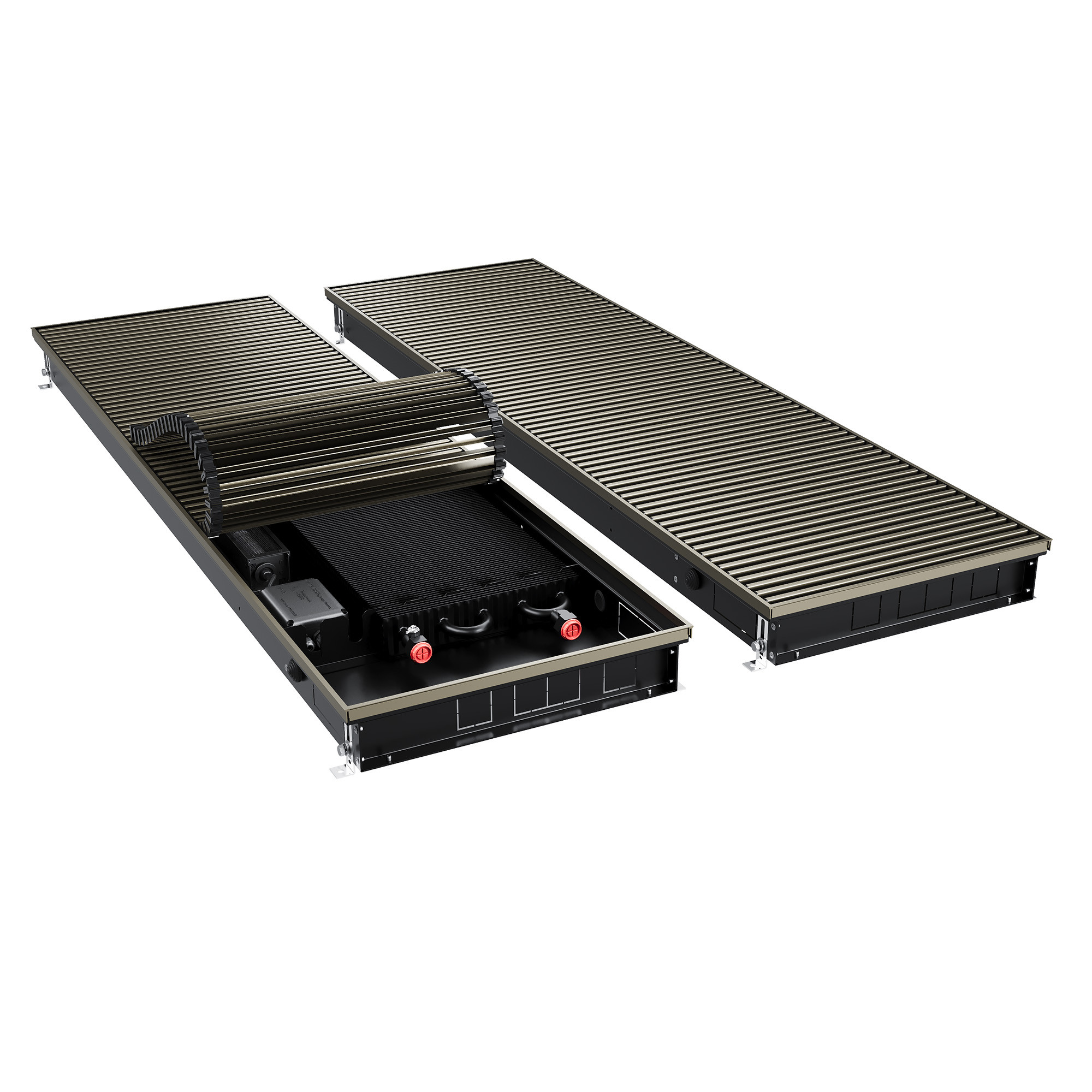 Конвектор внутрипольный Royal Thermo ATRIUM TURBO-80/400/1900-DG-U-DB