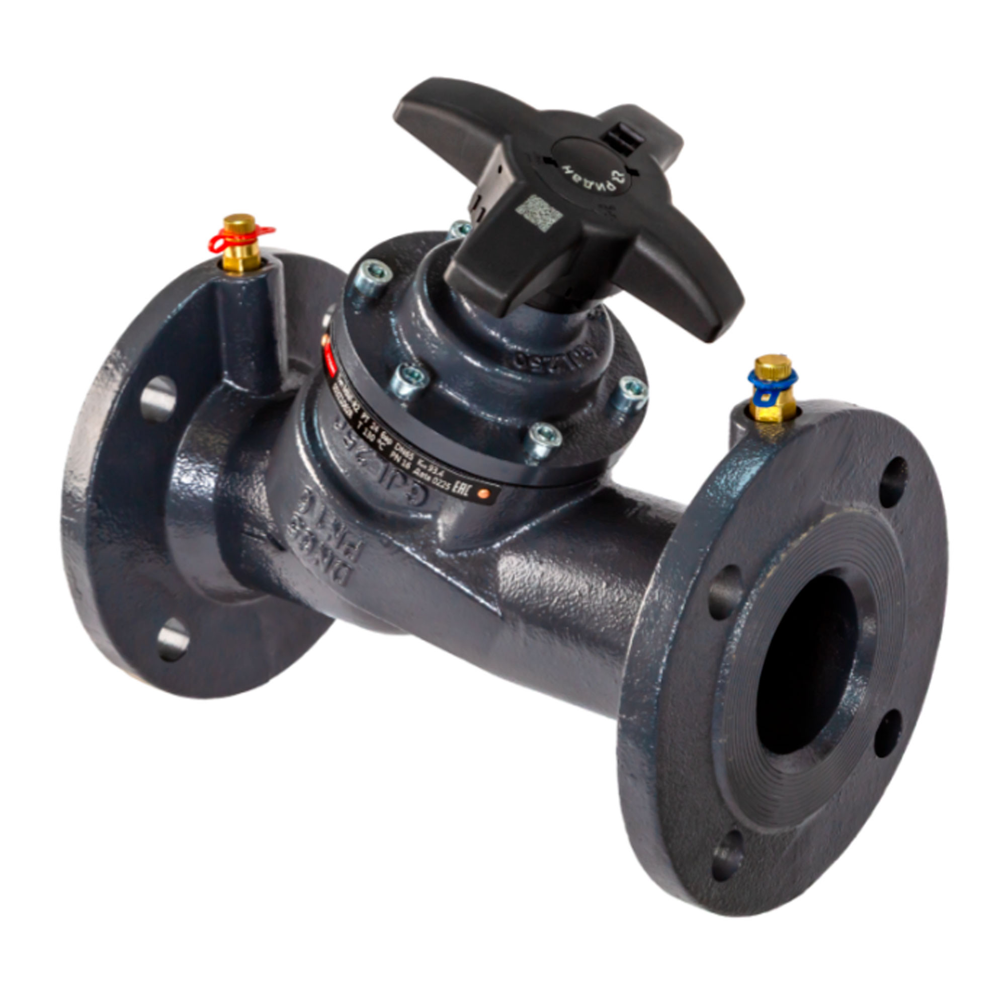 Клапан балансировочный ручной РИДАН MNF-R2 DN250, фланцевый, PN16, Tmax 130 C