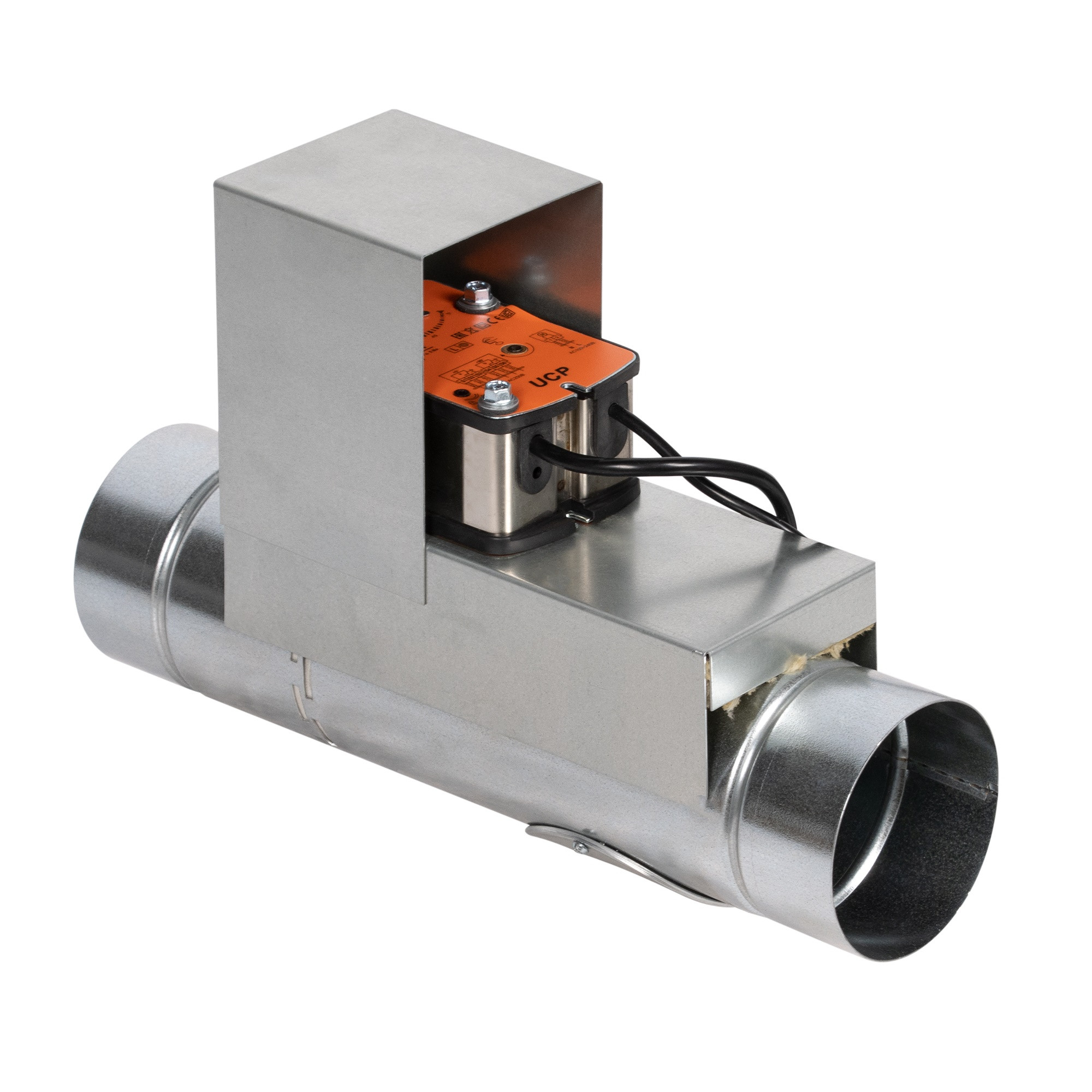 Клапан противопожарный SHUFT SHFDO-90-O-d160-MB230-F-0-0-MC