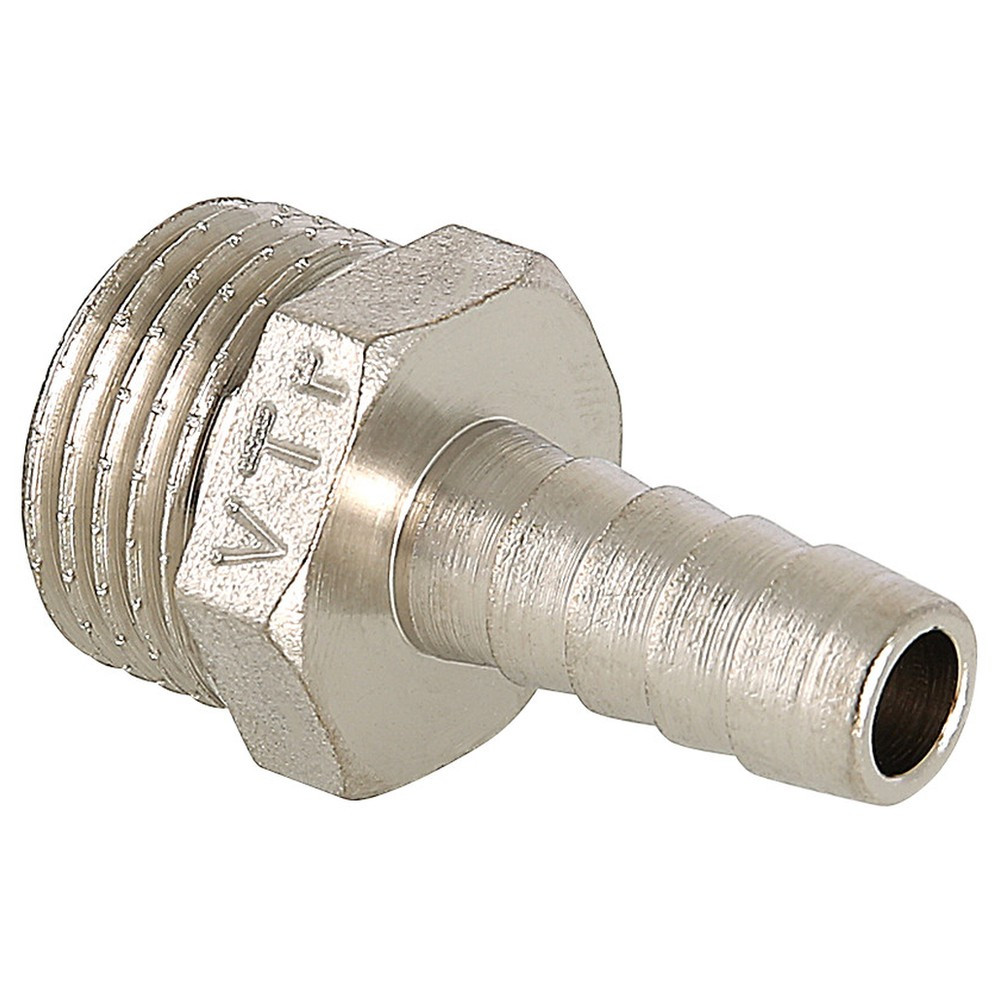 Штуцер (елочка) НР наружная резьба d 1/2" х 18 латунь (Valtec VT 650) уп 10 шт