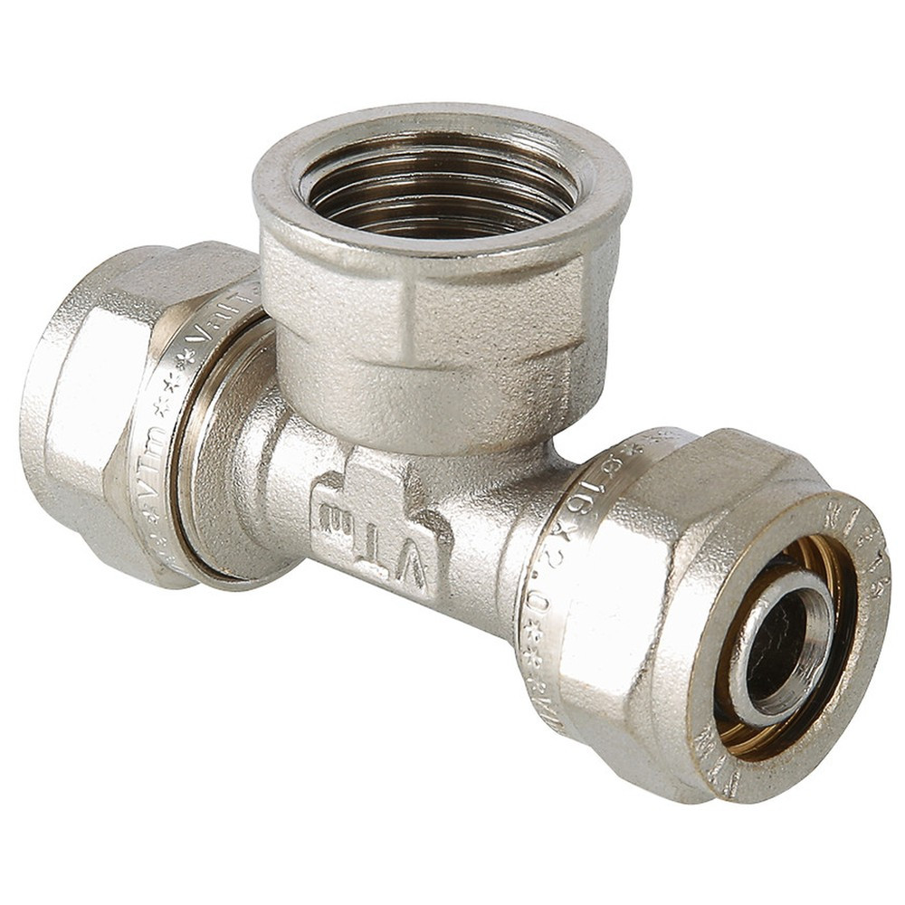 Тройник обжимной с ВР 32*1" внутренняя резьба (Valtec)