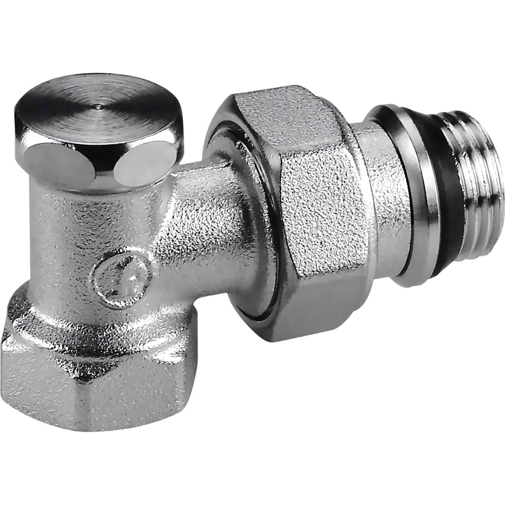 Клапан отсечной Giacomini R16TG для радиатора 1/2" ВН, угловой, Kvs-2.5м3/ч