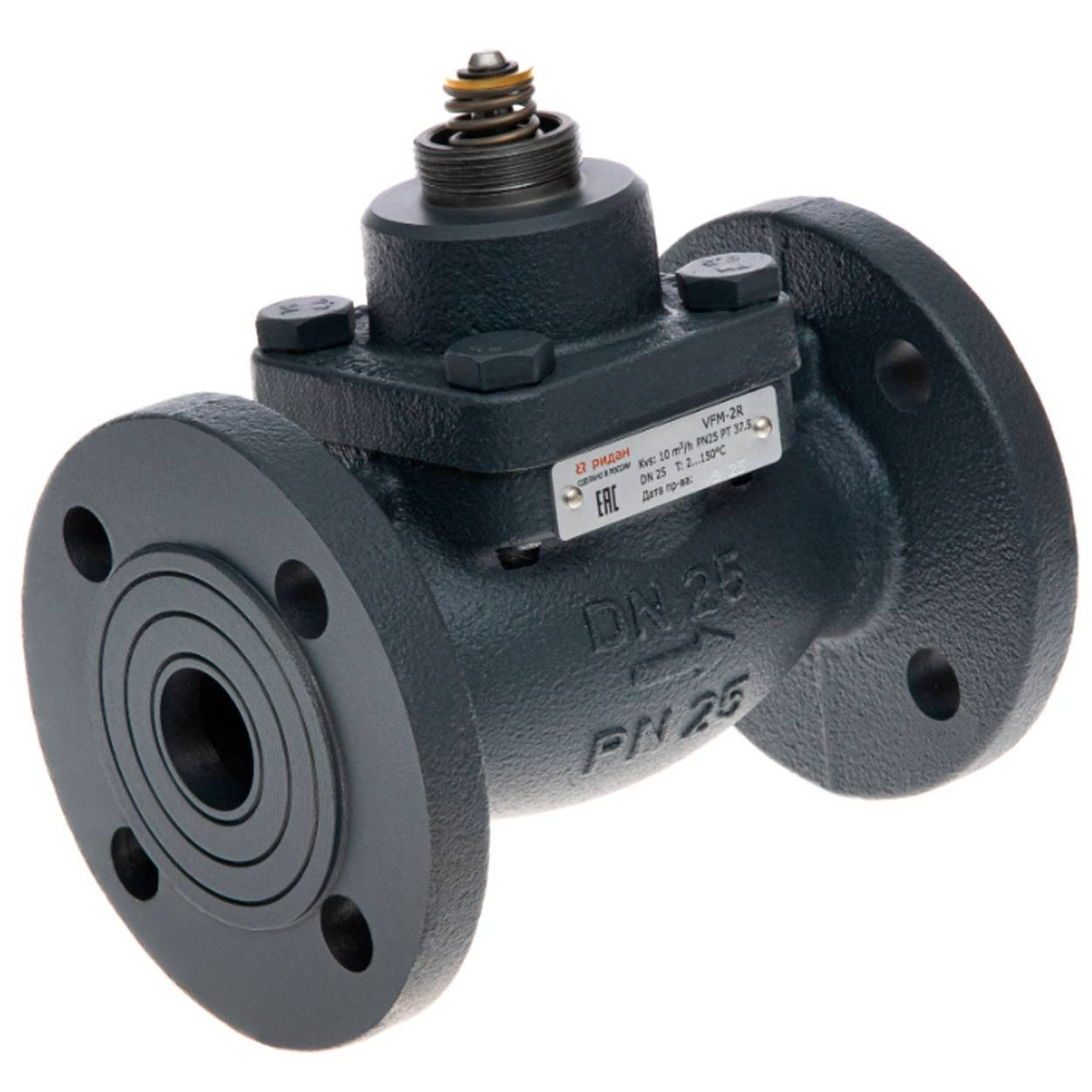 Клапан регулирующий РИДАН VFM-2R PN25 15/0,4