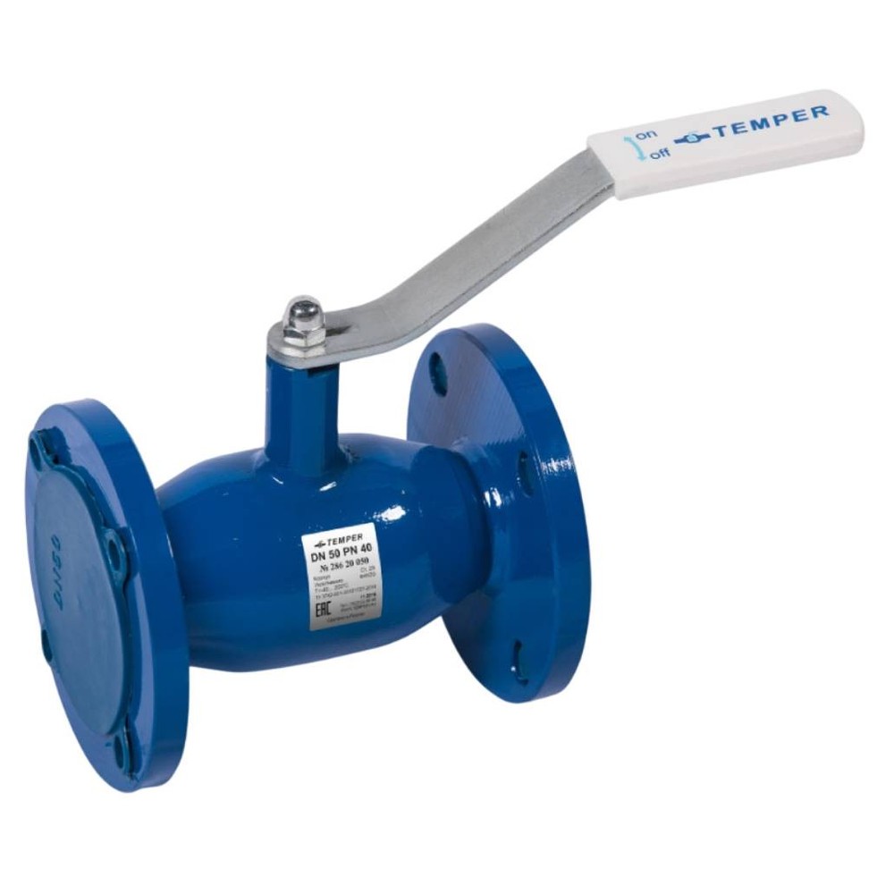 Кран шаровый TEMPER DN80 PN16 с/проходной фланцевый, 28320080