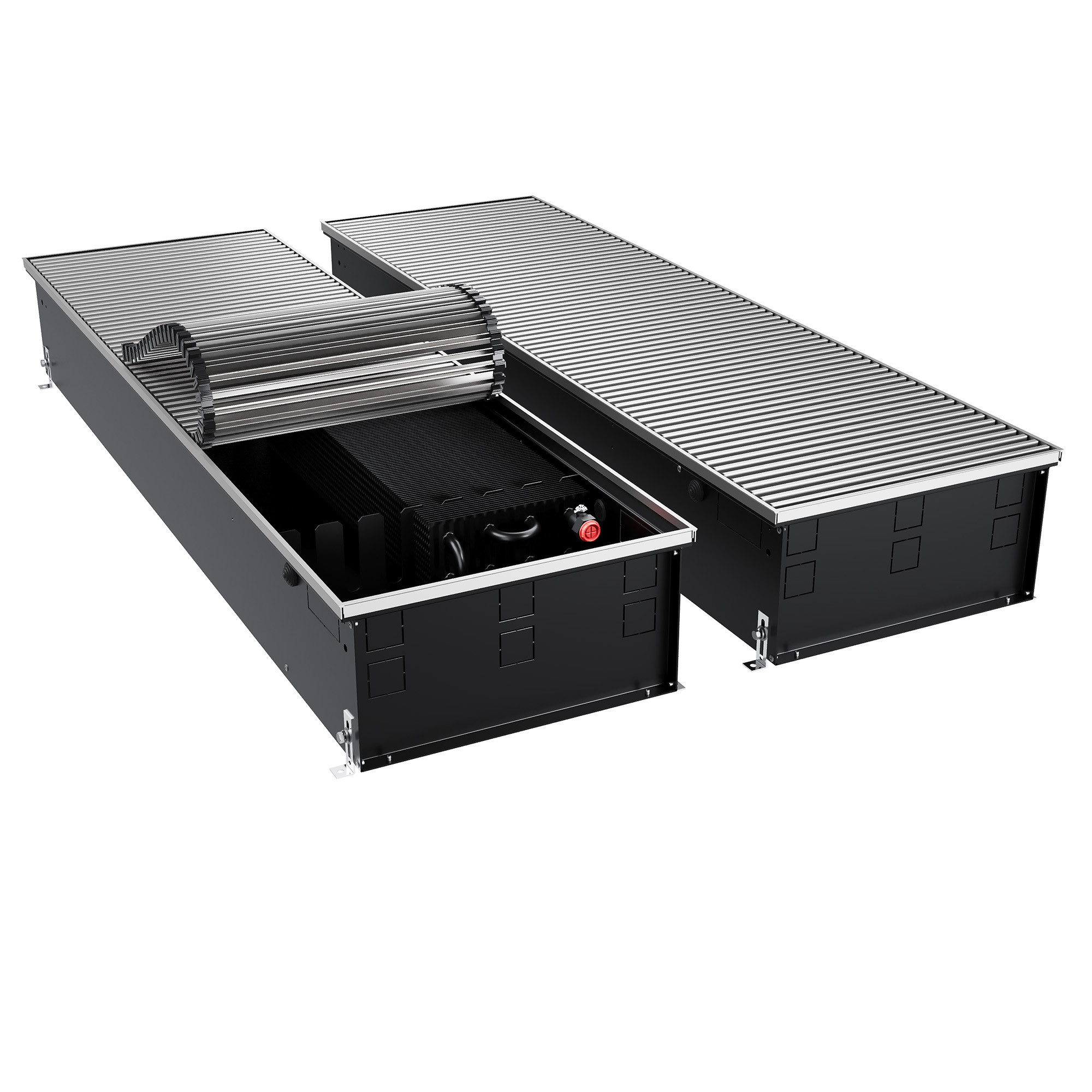 Конвектор внутрипольный Royal Thermo ATRIUM TURBO-190/400/1600-DG-U-NA