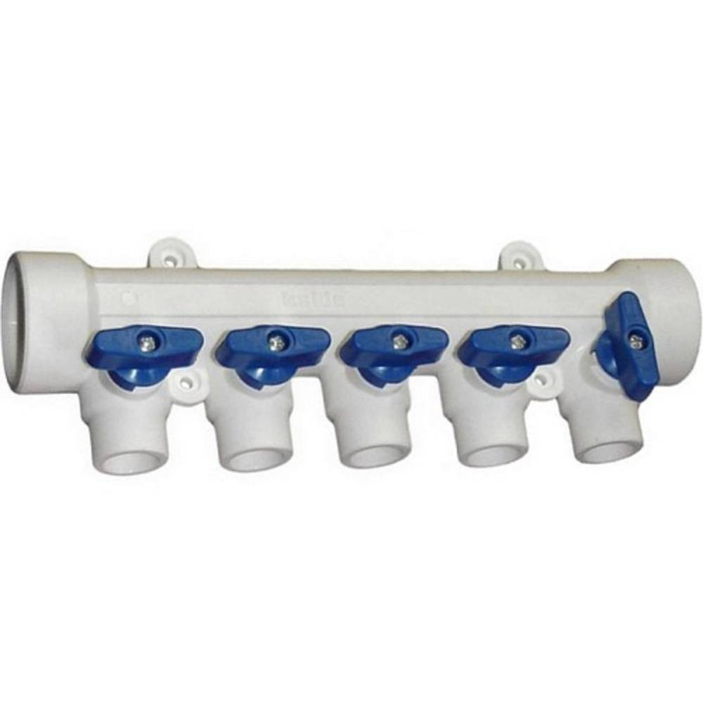 Коллектор TEBO бел. PP-R 40x20х5 вых. универсальный (2/8), арт. 030091274