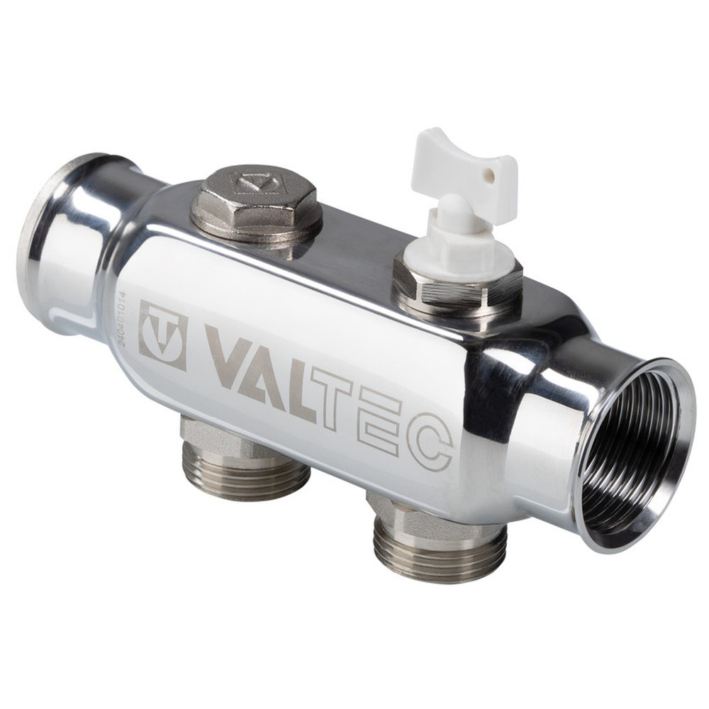 Коллектор из нержавеющей стали 6 выходов 1" * 3/4" (VTc.505) (Valtec)