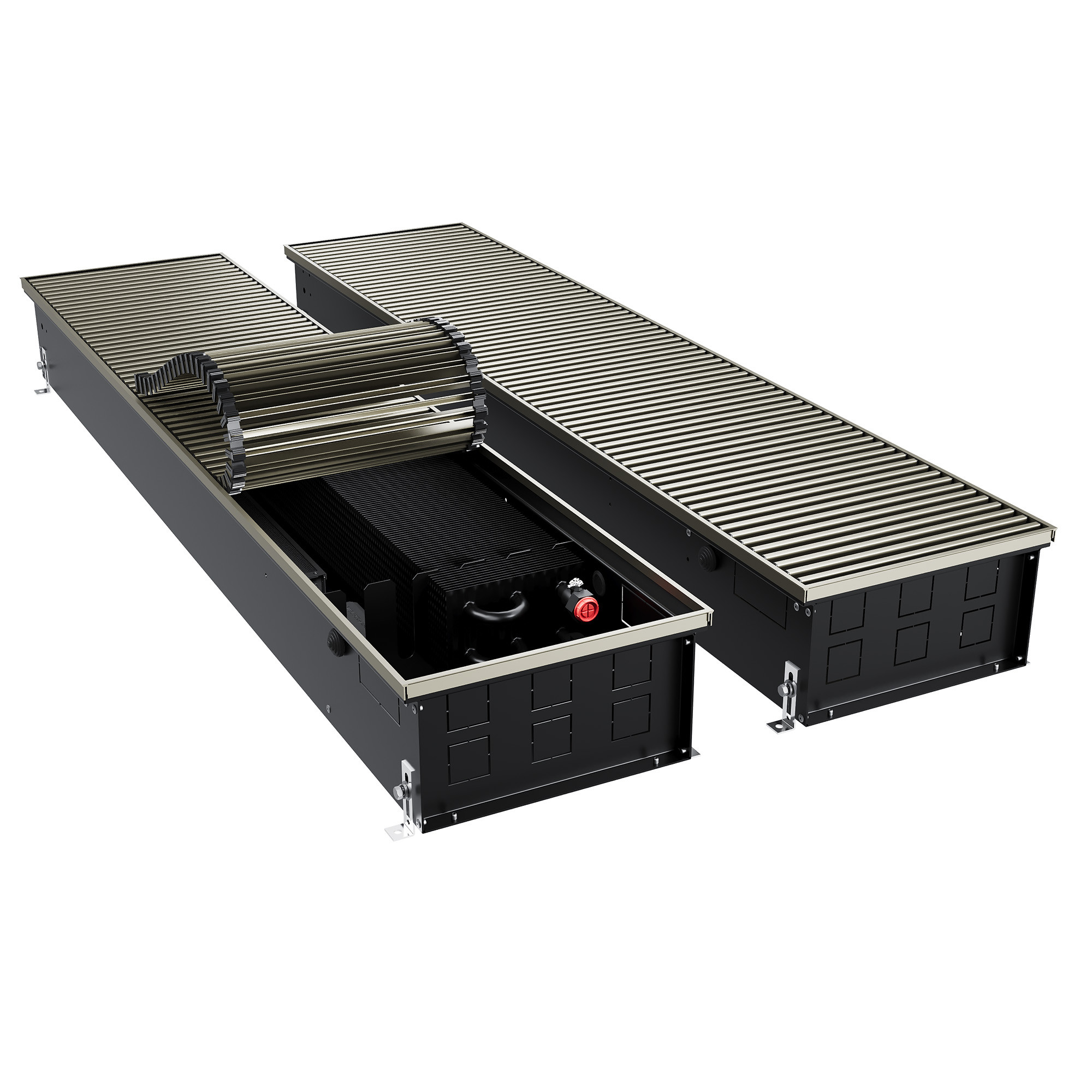 Конвектор внутрипольный Royal Thermo ATRIUM TURBO-150/300/2500-DG-U-LB
