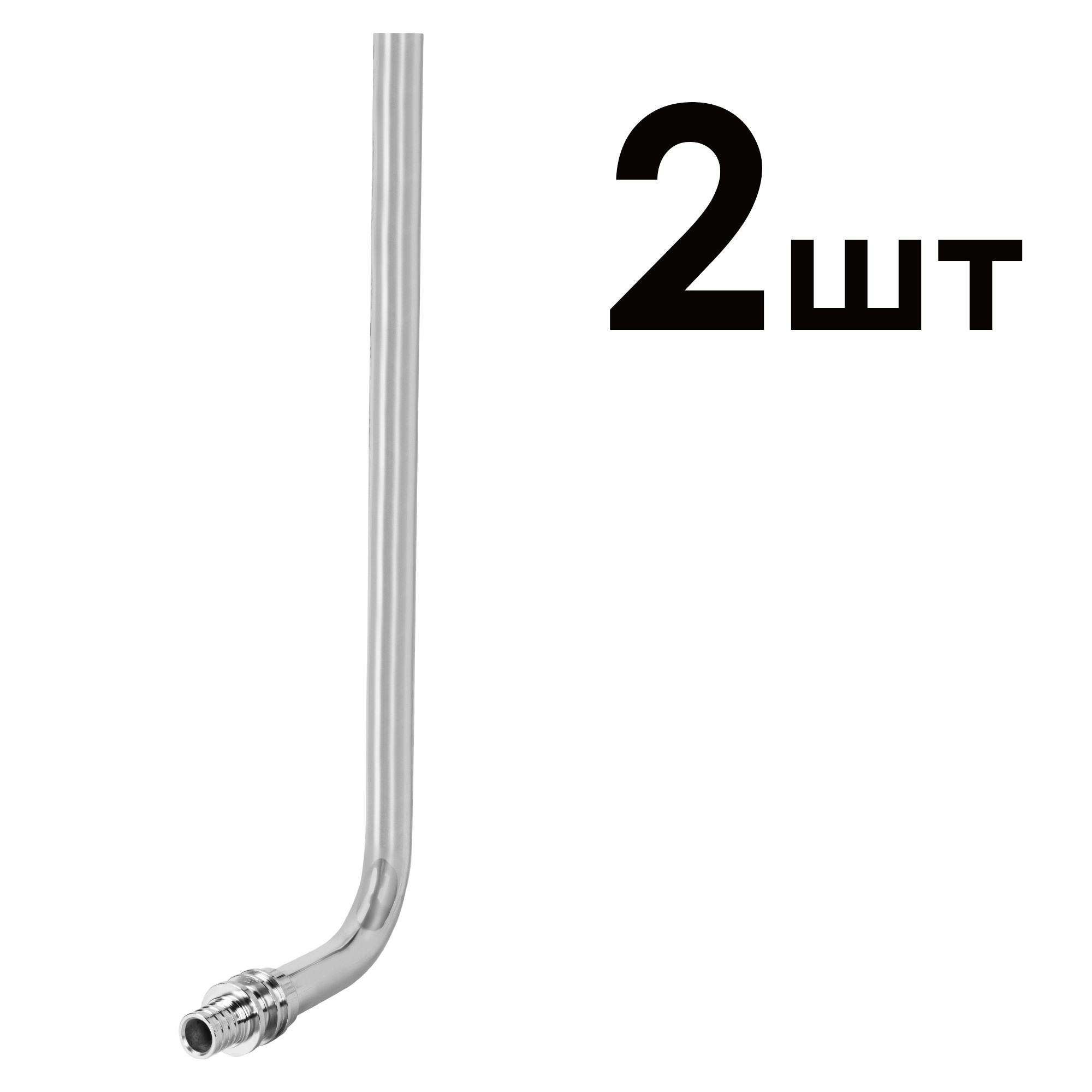 Трубка для подключения радиатора Г-образная Royal Thermo латунь 16/250 упаковка 2шт