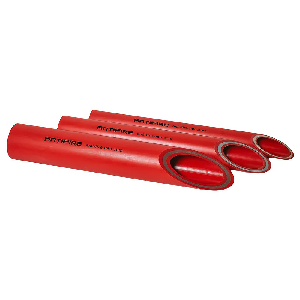 Труба PP-R AntiFire FR FireResistant SDR 9 D90 L4м Red