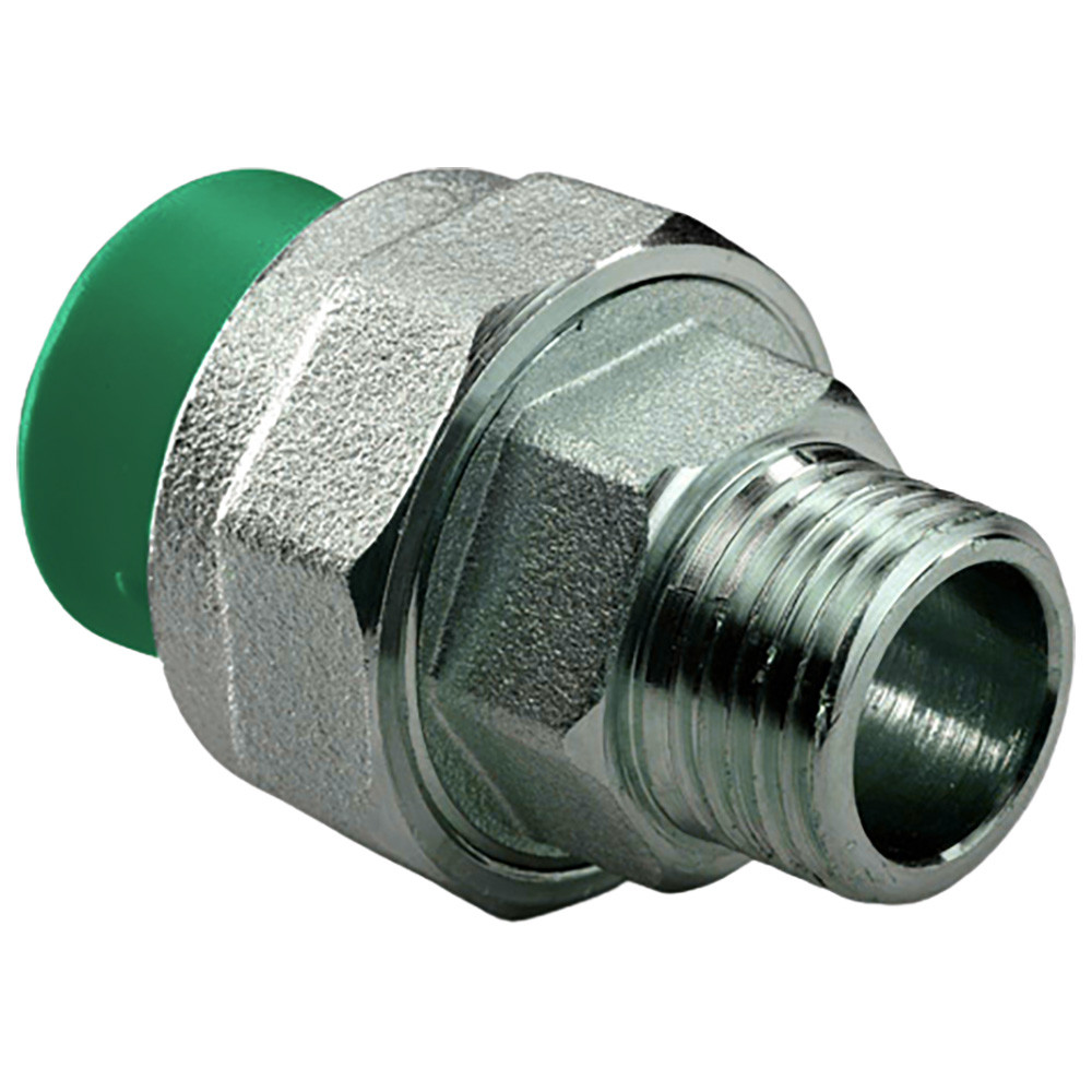Муфта комбинир. раз. растр. ПП AntiFire D32-3/4"НР Green